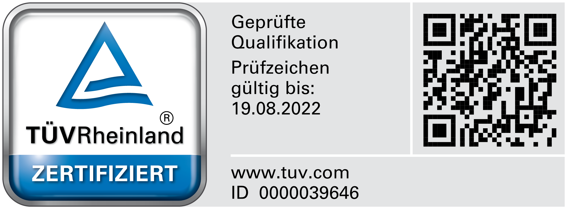 TR Testmark 0000039646 DE CMYK With QR Code